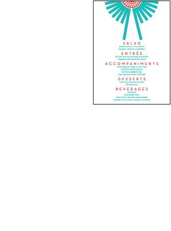 Joy Letterpress Menu Design Small