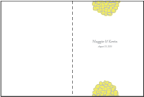 Joyful Yarrow Letterpress Program Design Small