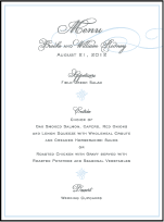 Keswick Letterpress Menu Design Small