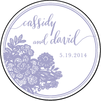 Lace Letterpress Coaster Design Small
