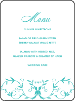 Larkin Letterpress Menu Design Small