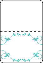 Larkin Letterpress Placecard Fold Design Small