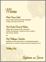 Leigha Spring Letterpress Menu Design Small