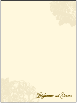 Leigha Spring Letterpress Thank You Card Flat Design Small