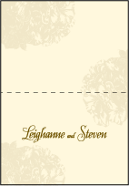 Leigha Spring Letterpress Thank You Card Fold Design Small