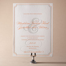 'Lexington Letterpress Invitation Design Small'