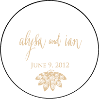 Lillyblade Letterpress Coaster Design Small