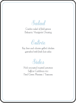 Linden Summer Letterpress Menu Design Small