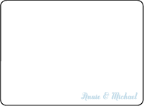 Linden Summer Letterpress Thank You Card Flat Design Small