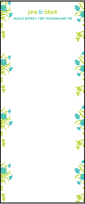 Linnea Letterpress Program Tea Design Small