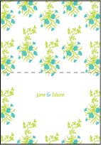 Linnea Letterpress Thank You Card Fold Design Small