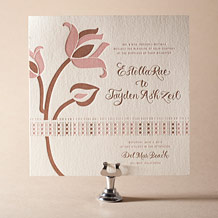 'Lola Letterpress Invitation Design Small'