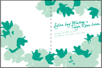 Love Notes Letterpress Program Design Small