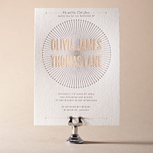 'Lumos Letterpress Invitation Design Small'