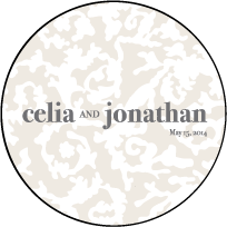 Lush Letterpress Coaster Design Small