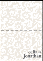 Lush Letterpress Thank You Card Fold Design Small