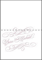 Magnolia Letterpress Thank You Card Fold Design Small