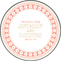 Maja Letterpress Coaster Design Small