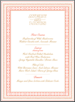 Maja Letterpress Menu Design Small
