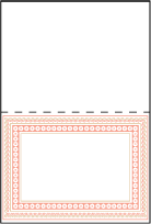 Maja Letterpress Placecard Fold Design Small