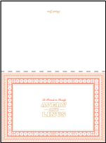 Maja Letterpress Thank You Card Fold Design Small