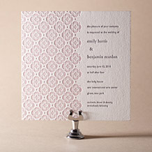'Majorca Letterpress Invitation Design Small'