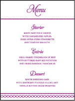 Mariana Vintage Letterpress Menu Design Small