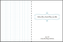 Marie Letterpress Program Design Small