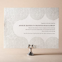 'Meadow Letterpress Invitation Design Small'