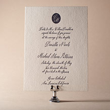 'Miranda Letterpress Invitation Design Small'