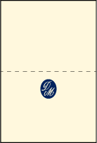 Miranda Letterpress Placecard Fold Design Small