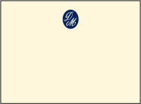 Miranda Letterpress Thank You Card Flat Design Small