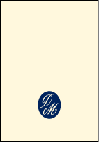 Miranda Letterpress Thank You Card Fold Design Small