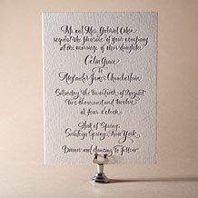 'Modern Calligraphy Letterpress Invitation Design Small'