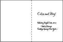 Modern Calligraphy Letterpress Program Design Small