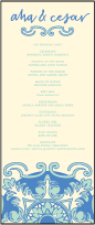 Modern World Letterpress Program Tea Design Small
