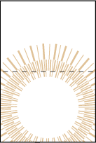 Moderno 1 Letterpress Placecard Fold Design Small