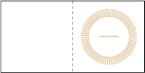 Moderno 1 Letterpress Thank You Card Fold Design Small