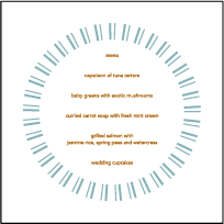Moderno 2 Letterpress Menu Design Small