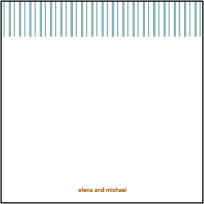 Moderno 2 Letterpress Thank You Card Flat Design Small