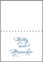 Molly Letterpress Thank You Card Fold Design Small