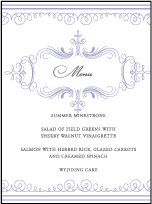 Nantucket Letterpress Menu Design Small