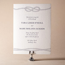 'Nautical Classic Letterpress Invitation Design Small'