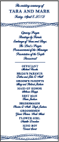 Nautical Classic Letterpress Program Tea Design Small