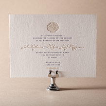 'Nautilus Letterpress Invitation Design Small'