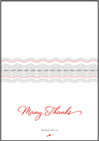 Neo Luna Letterpress Thank You Card Fold Design Small