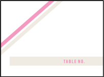 New Horizon Letterpress Favor Card Design Small