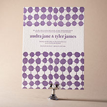 'Nola Dots Letterpress Invitation Design Small'