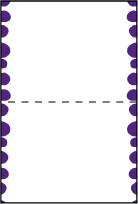 Nola Dots Letterpress Placecard Fold Design Small