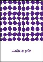 Nola Dots Letterpress Thank You Card Fold Design Small